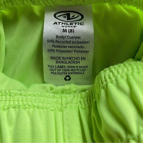 Athletic Works Shorts Set 2 Pair Neon Bright Athleisure Medium - Picture 7 of 11